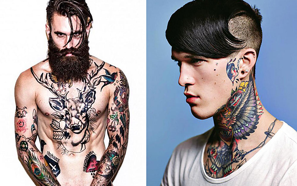 Male Fashion Tattoo Models
